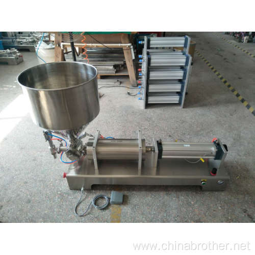 Pneumatic Paste jam cream bottle Filling Machine